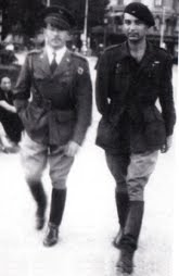 Martí de Riquer con Carlos Sentís, en 1939